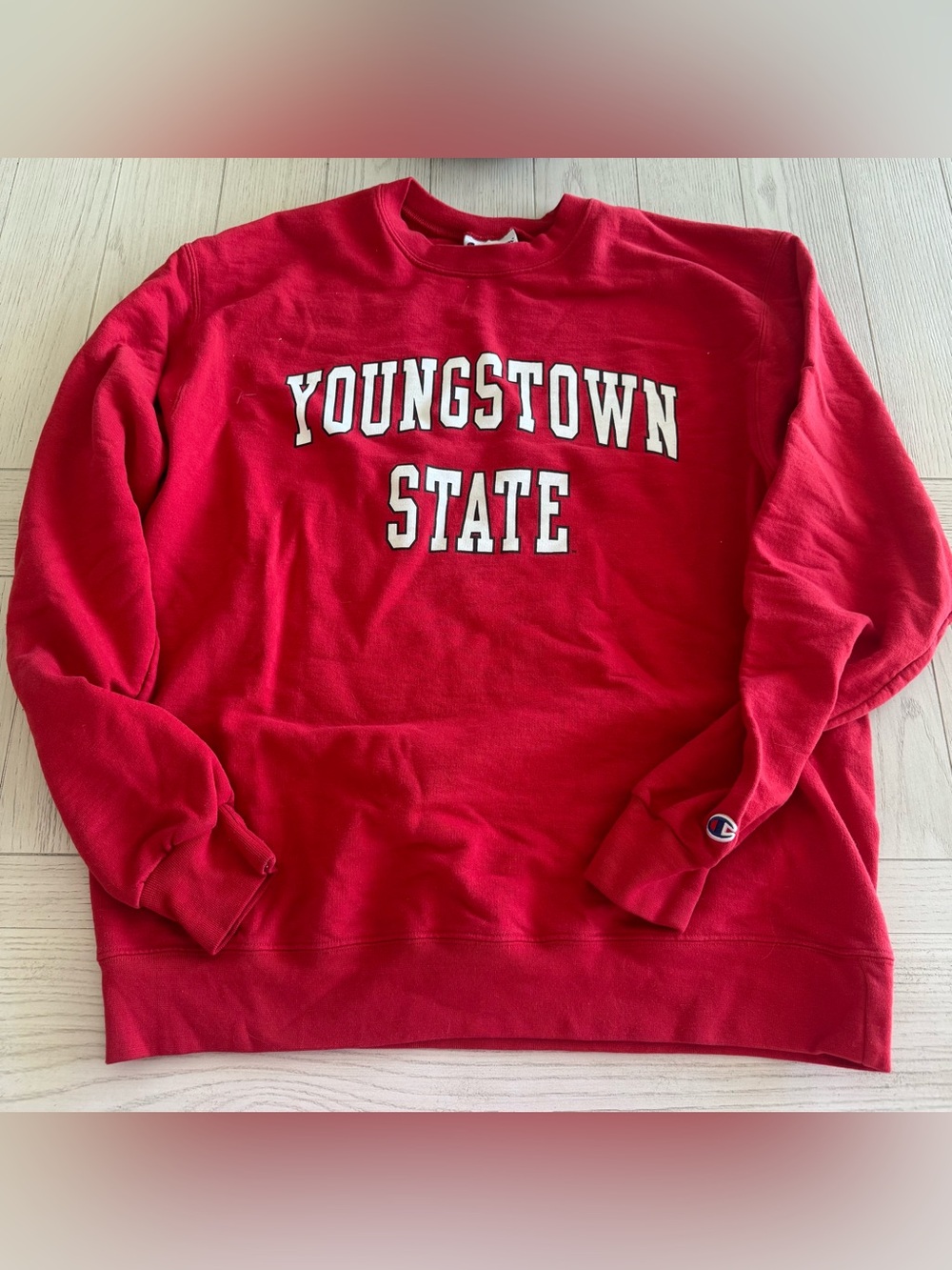 Champion Red Youngstown State Pullover Crewneck